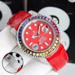 Blaken Rolex Submariner Red Dial Rainbow Bezel Swiss Replica Watches 40mm